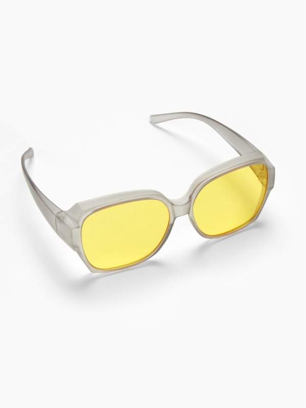 Очки для водителя, антиблик, антифары, uv 380, ширина 15.3 см, желтая линза