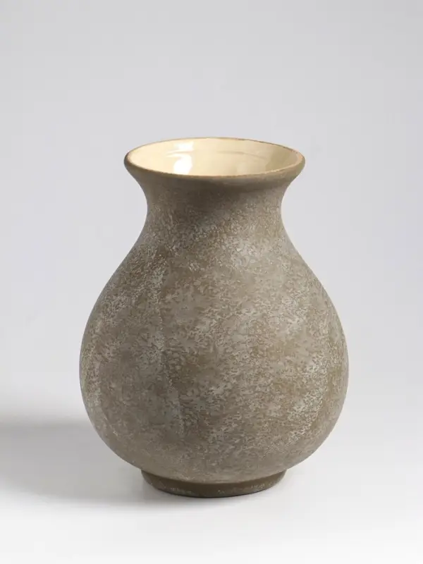 Ваза настольная керамика "Клето" 20х15 см, серый