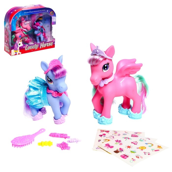 Набор &laquo;Сказочные пони&raquo; с наклейками и аксессуарами