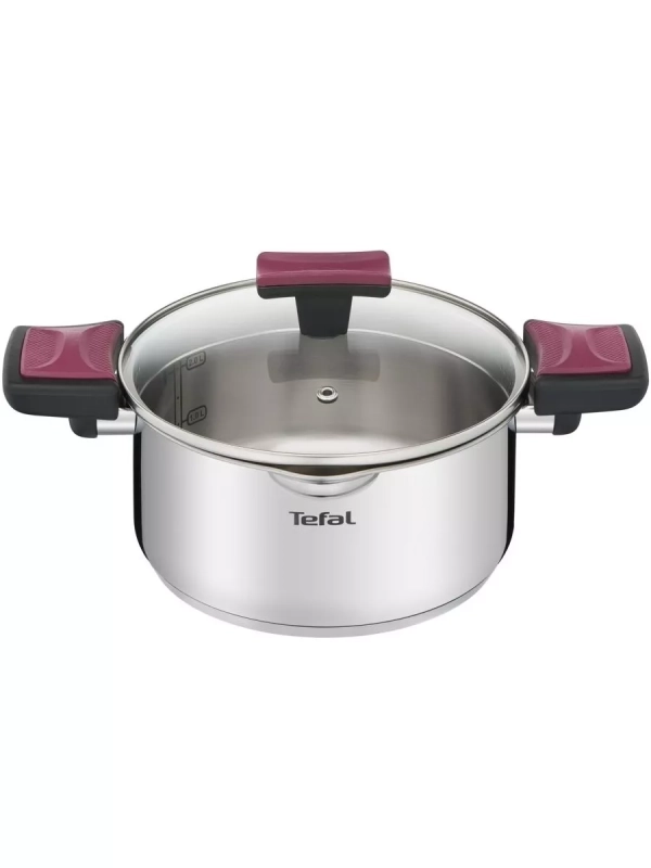 Кастрюля со стеклянной крышкой Cook&Clip 20 см, 2,9 л