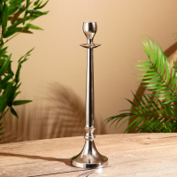 Подсвечник алюминий "Ампир" на 1 свечу 9,5х9,5х35 см Подсвечник алюминий "Ампир" на 1 свечу 9,5х9,5х35 см