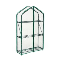 Парник-стеллаж, 3 полки, 110 &times; 65 &times; 22 см, металлический каркас d = 16 мм, чехол плёнка толщиной 100 мкм