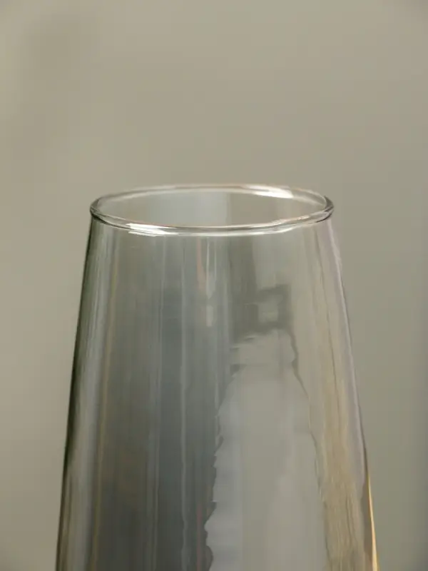 Ваза стекло настольная "Кэнди" 22х9х6,5 см, серый