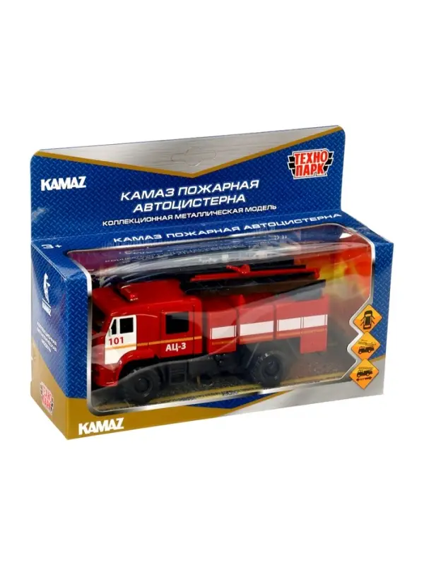 Машинка металлическая &laquo;Пожарная автоцистерна&raquo;, открываются двери, 15 см