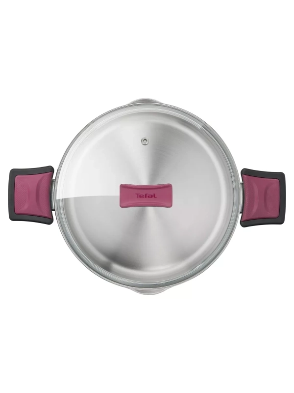 Кастрюля Cook & Clip 24 см с крышкой, подходит для индукции