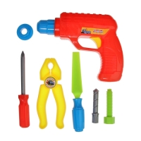 Набор инструментов Синий Трактор, 7 предметов, цвет МИКС Набор инструментов Синий Трактор, 7 предметов, цвет МИКС