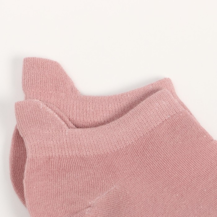 Носки женские укороченные, цвет розовый, размер 36-40