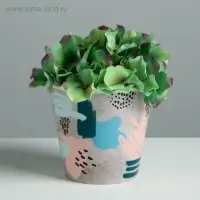 Кашпо для цветов &laquo;Яркие мазки&raquo;, 0,8 л, 11 х 12 см