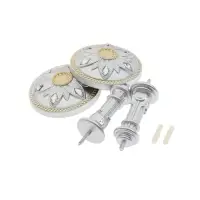 Крючок для штор CAPPIO KS032, d=98 мм, цвет серебро с золотом, 2 шт