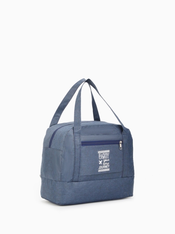 Сумка дорожная на молнии, синяя