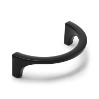 Ручка скоба CAPPIO полукруг, алюминий, м/о 96 мм, цвет чёрный Ручка скоба CAPPIO полукруг, алюминий, м/о 96 мм, цвет чёрный