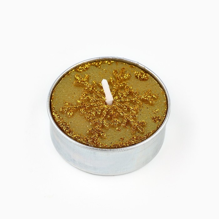 Свеча новогодняя чайная &laquo;Новый год: Радость&raquo;, диам 4 см