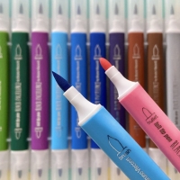 Фломастеры-кисточки 24 цвета BLACK EXCELLENCE, в пластиковом пенале, МИКС Фломастеры-кисточки 24 цвета BLACK EXCELLENCE, в пластиковом пенале, МИКС