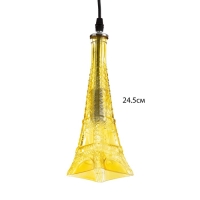 Светильник подвесной "Эйфель" Е14 40Вт желтый 8х8х27-127см