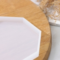 Молд Доляна &laquo;Восьмиугольник&raquo;, силикон, 14&times;14&times;1,2 см, прозрачный