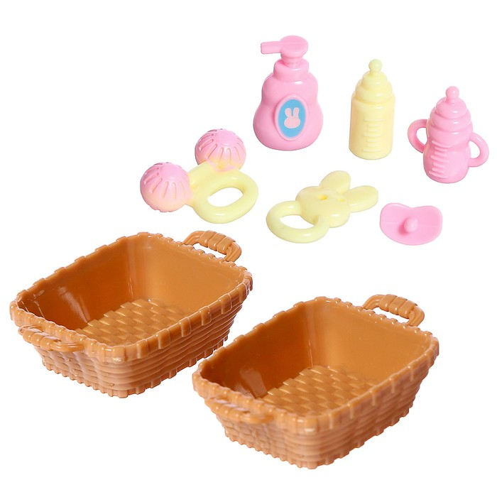 Игровой набор &laquo;Зайчик: детская комната&raquo; с набором мебели, питомцем и аксессуарами, МИКС