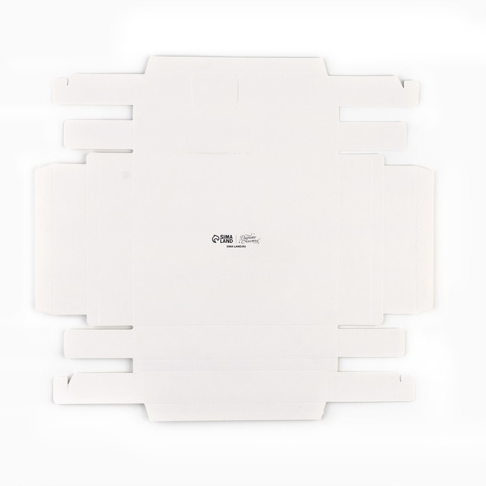 Коробка под 4 конфеты и шоколад с ячейками &laquo;Белая&raquo; 18.8 х 15.7 х 3 см