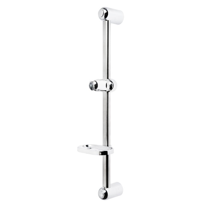 Душевая стойка ZEIN S01, с пластиковой мыльницей, поворотный держатель, сатин Душевая стойка ZEIN S01, с пластиковой мыльницей, поворотный держатель, сатин