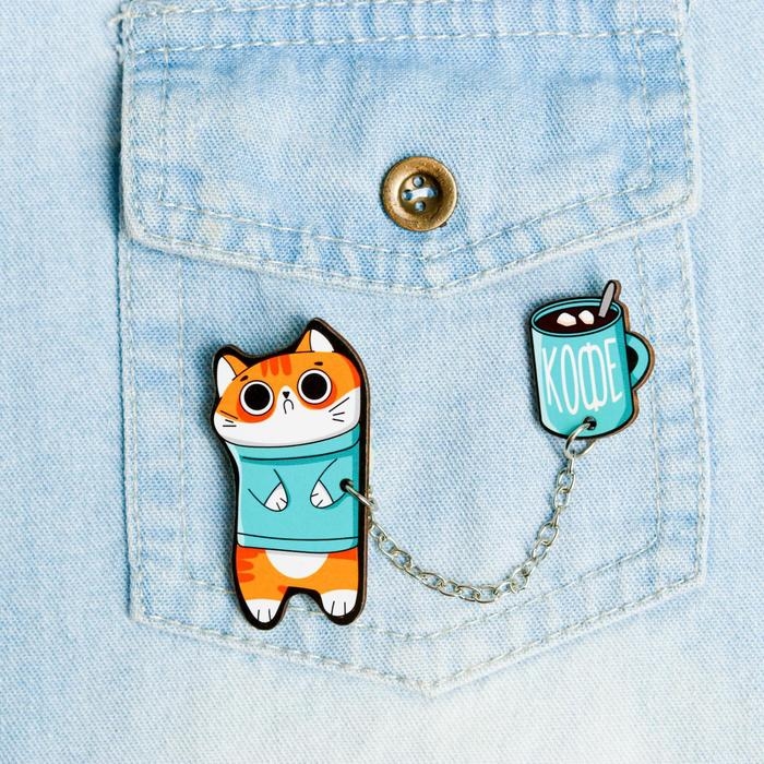 Набор значков &laquo;Котик&raquo;