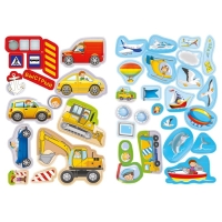 Книжка c наклейками &laquo;Машины, корабли и самолёты&raquo;