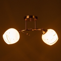 Люстра потолочная Люси 2хE27 40Вт Золото Люстра потолочная Люси 2хE27 40Вт Золото