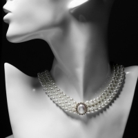 Бусы &laquo;Эстет&raquo; с жемчужиной, цвет белый, 35 см