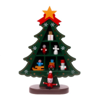 Новогодний сувенир &laquo;Ёлка с ячейками под подарки&raquo;, 14,5 &times; 19,5 см, зелёная