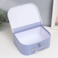 Шкатулка картон сундучок "Заяц-робот с гитарой" 25х10х18,5 см