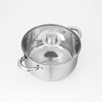 Набор кастрюль из нержавеющей стали Доляна &laquo;Гретте&raquo;, 3 предмета: 1,6 л, 2,3 л, 3,2 л, крышки