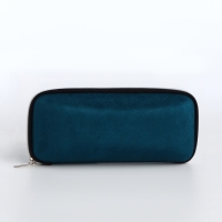 Футляр для очков на молнии, длина 17 см, цвет зелёный