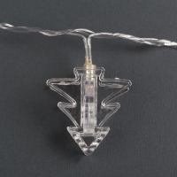 Гирлянда «Нить» 4.5 м с насадками «Прищепки-ёлочки», IP20, прозрачная нить, 20 LED, свечение тёплое белое, 220 В Гирлянда «Нить» 4.5 м с насадками «Прищепки-ёлочки», IP20, прозрачная нить, 20 LED, свечение тёплое белое, 220 В