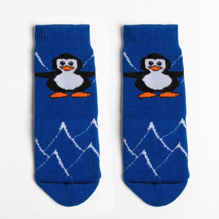 Носки детские махровые, цвет синий, размер 18 Носки детские махровые, цвет синий, размер 18