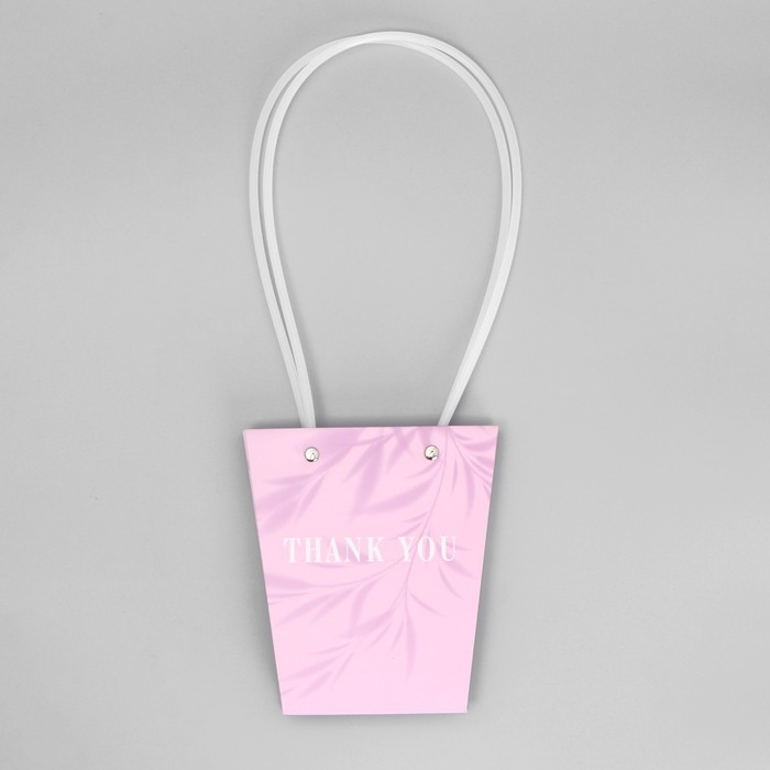 Переноска для цветов &laquo;Благодарю&raquo;, 13.5 х 15 х 9.5 см