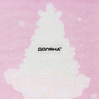 Блюдо стеклянное прямоугольное Доляна &laquo;Счастливого Нового года&raquo;, 29,5&times;19 см, цвет красный