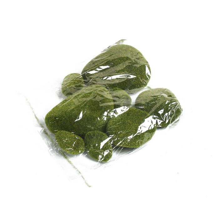 Мох искусственный &laquo;Камни&raquo;, набор 8 шт., Greengo