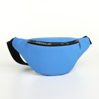 Сумка поясная на молнии, цвет синий