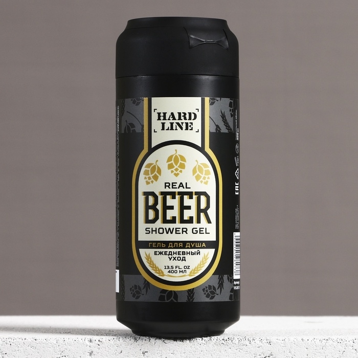 Гель для душа во флаконе пиво, 400 мл, HARD LINE Гель для душа во флаконе пиво, 400 мл, HARD LINE