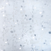 Витражная плёнка &laquo;Листики&raquo;, 45&times;200 см, цвет прозрачный