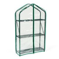 Парник-стеллаж, 3 полки, 110 &times; 65 &times; 22 см, металлический каркас d = 16 мм, чехол плёнка 100 мкм