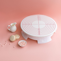 Подставка для торта вращающаяся, d=30,5 см, с рычагом-блокиратором вращения,с разлиновкой Подставка для торта вращающаяся, d=30,5 см, с рычагом-блокиратором вращения,с разлиновкой