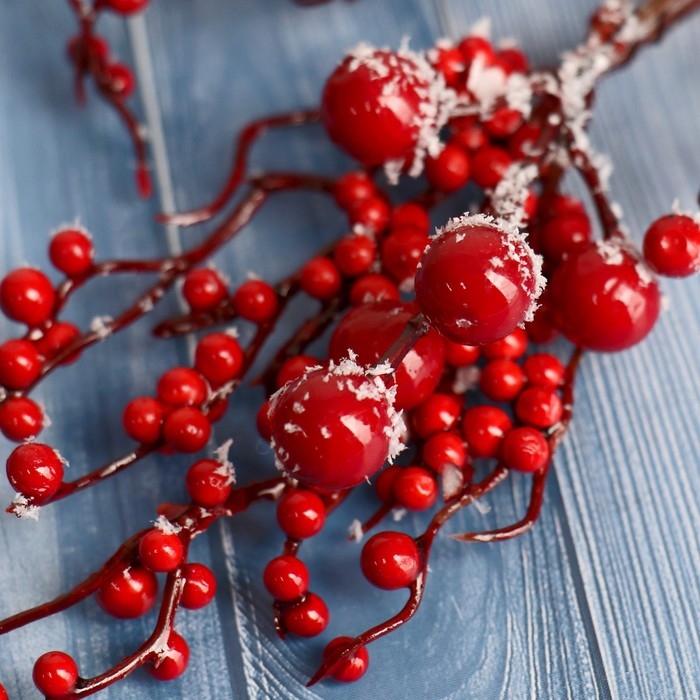 Декор "Зимнее очарование" подмёрзшие ягоды, 25 см