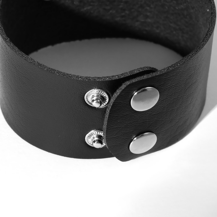 Браслет унисекс &laquo;Хардкор&raquo; череп, цвет чёрный в чернёном серебре