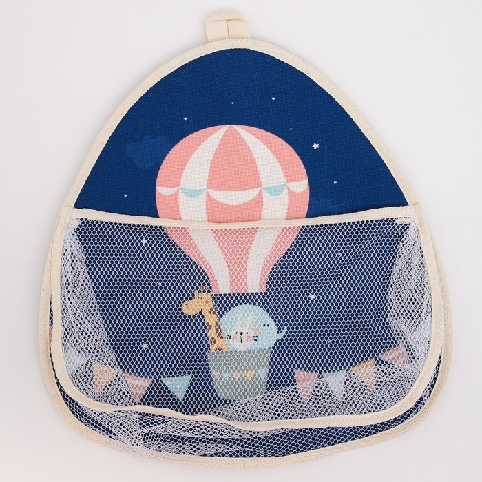 Сетка для хранения игрушек в ванной с петелькой &laquo;Воздушный шар&raquo;