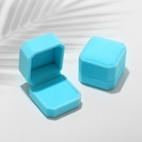 Футляр бархатный под кольцо &laquo;Геометрия&raquo;, 5&times;5,5, цвет голубой