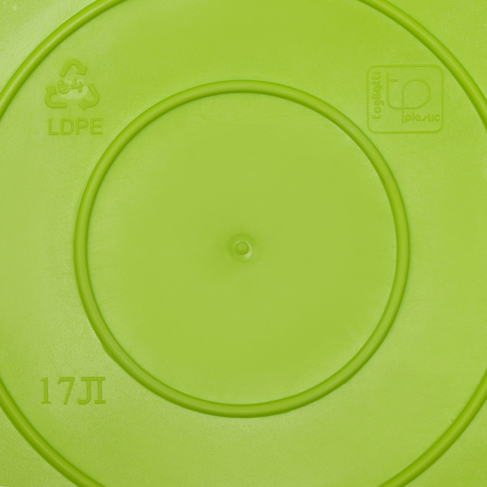 Корзина для белья мягкая, 17 л, 33&times;33&times;24,5 см, цвет ярко-зелёный