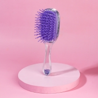 Расчёска массажная, широкая, 6 &times; 18 см, цвет фиолетовый