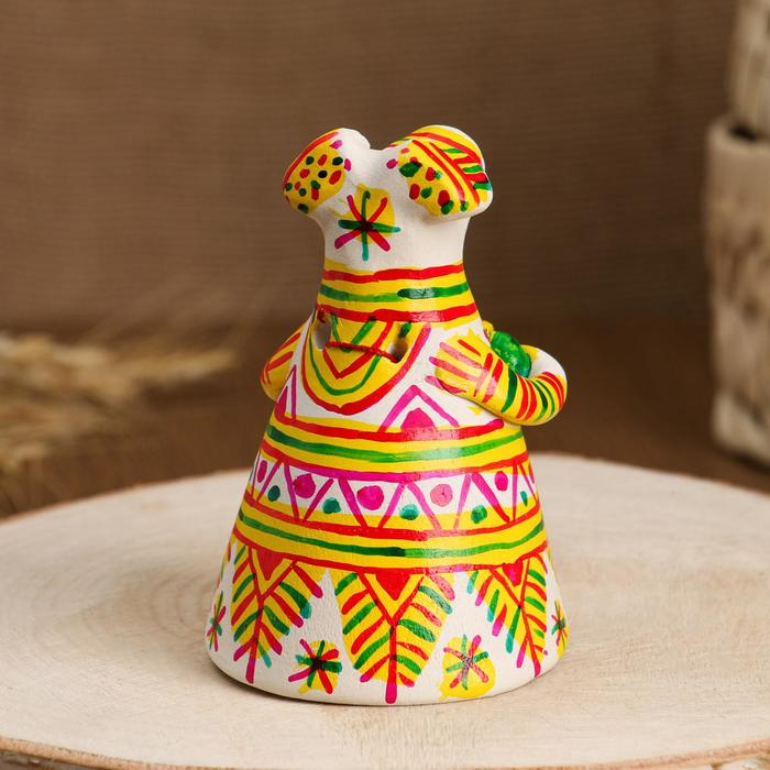 Филимоновская игрушка колокольчик &laquo;Собачка&raquo;