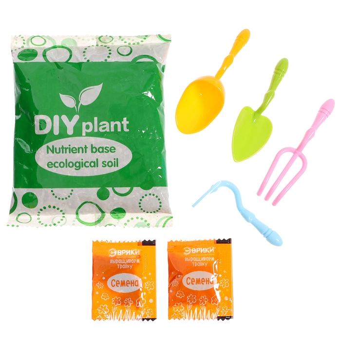 Набор для опытов &laquo;Весёлые прически, выращиваем травку&raquo;, девочка