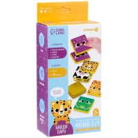 Мемо-игра: Присоски многоразовые для игры в ванной &laquo;Морские животные&raquo;, найди пару, 5 пар, 10 стикеров EVA, Крошка Я