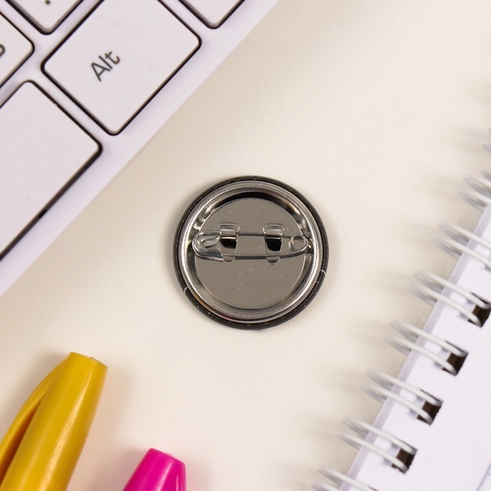 Значки закатные набор 3 шт d=25 мм "Твой мир" 7х7 см